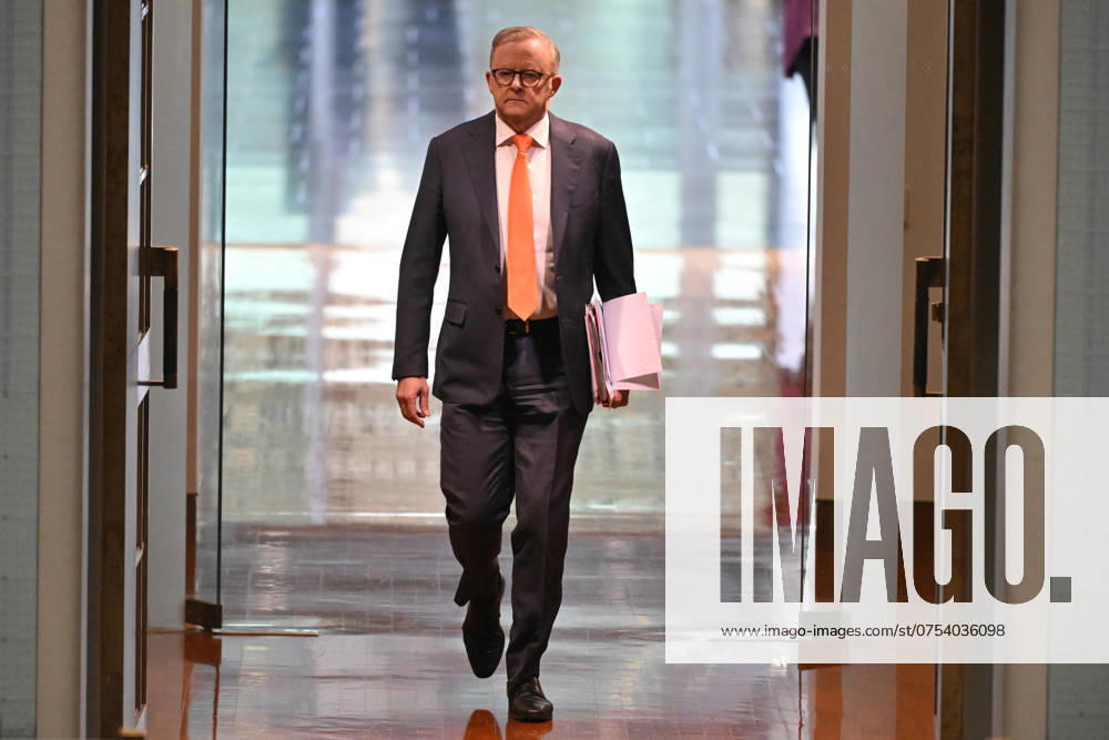 QUESTION TIME, Prime Minister Anthony Albanese arrives for Question Time in the House of Representatives at Parliament House in Canberra, Tuesday, August 13, 2024. ( NO ARCHIVING, , NO USE IN BOOKS WITHOUT CONSENT CANBERRA AUSTRALIAN CAPITAL TERRITORY AUSTRALIA PARLIAMENT HOUSE