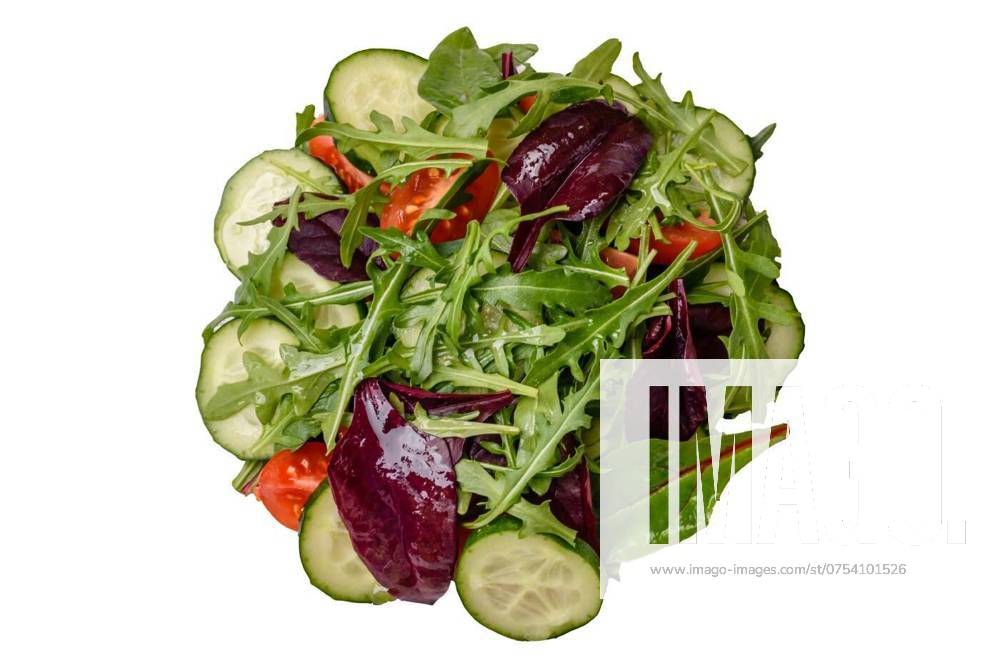 Delicious fresh salad with arugula, spinach, cucumber and cherry tomatoes in a ceramic plate, Delicious fresh salad with arugula, spinach, cucumber and cherry tomatoes in a ceramic plate on a dark concrete background, Delicious fresh salad with arugula, spinach, cucumber and cherry tomatoes in a ceramic plate on a dark concrete background, 21.04.2024,