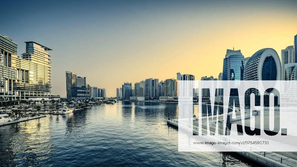 The business bay of dubai during sunset, , , 04.07.2024,