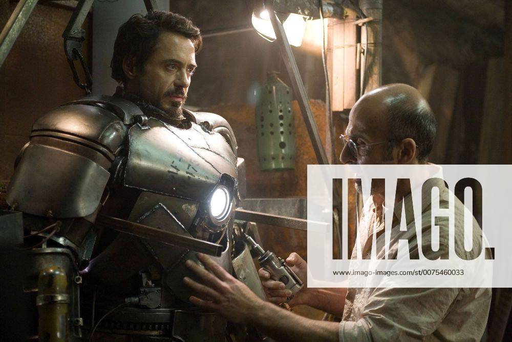 RELEASE DATE: May 2, 2008. MOVIE TITLE: Iron Man. STUDIO: Marvel Enterprises. PLOT: When Tony Stark is forced to create a life support suit to keep him alive after an accident he decides to use the technology in his suit to fight crime. PICTURED: ROBERT DOWNEY JR. stars as Tony Stark, a billionaire industrialist and genius inventor in Iron Man - ZUMAg90_ 20080425_sha_g90_703