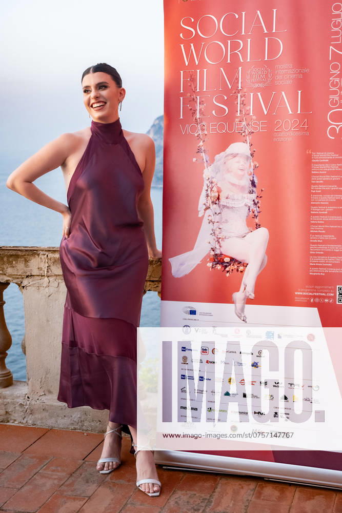 14th Social World Film Festival 2024 in Vico Equense, Italy - 07 Jul 2024 Giovanna Sannino attends the Photocall at the 14th Social World Film Festival 2024. Vico Equense Italy