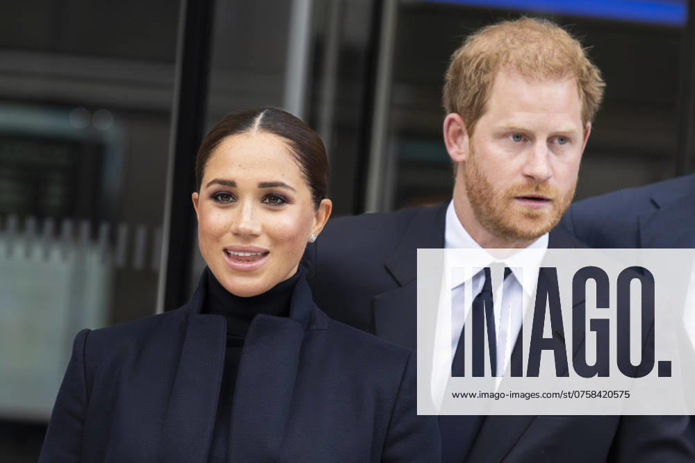 (Archive, shot on September 23, 2021) .MEGHAN MARKLE, Duchess of Sussex, and PRINCE HARRY, Duke of Sussex visit the World Trade Center in Lower Manhattan...Prince Harry from the British Royal family will return to New York City soon after a trip to Colombia with his wife, actress Meghan Markle. ..While the couple maintain a hostile relationship with the press, media and tabloids, wanting privacy with a long-running battle with the British press on Fleet Street, they still maintain public appearances. Markle runs her Archetypes podcast and Archiwell Inc as well as a Netflix show. Harry, while leaving the royal family still maintains a relationship with his brother Prince William - ZUMAb177 20240828_aap_b177_027