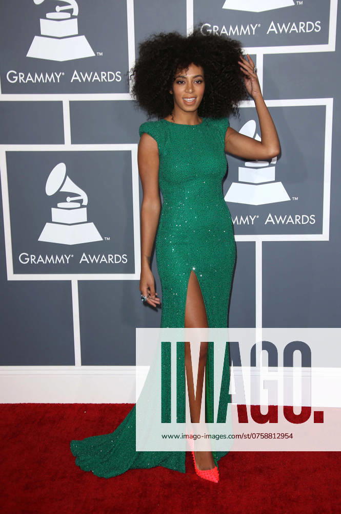 Solange Knowles at the 55th Grammy Awards held at the Los Angeles Convention Center in Hollywood - 10 February 2013 FAM47672