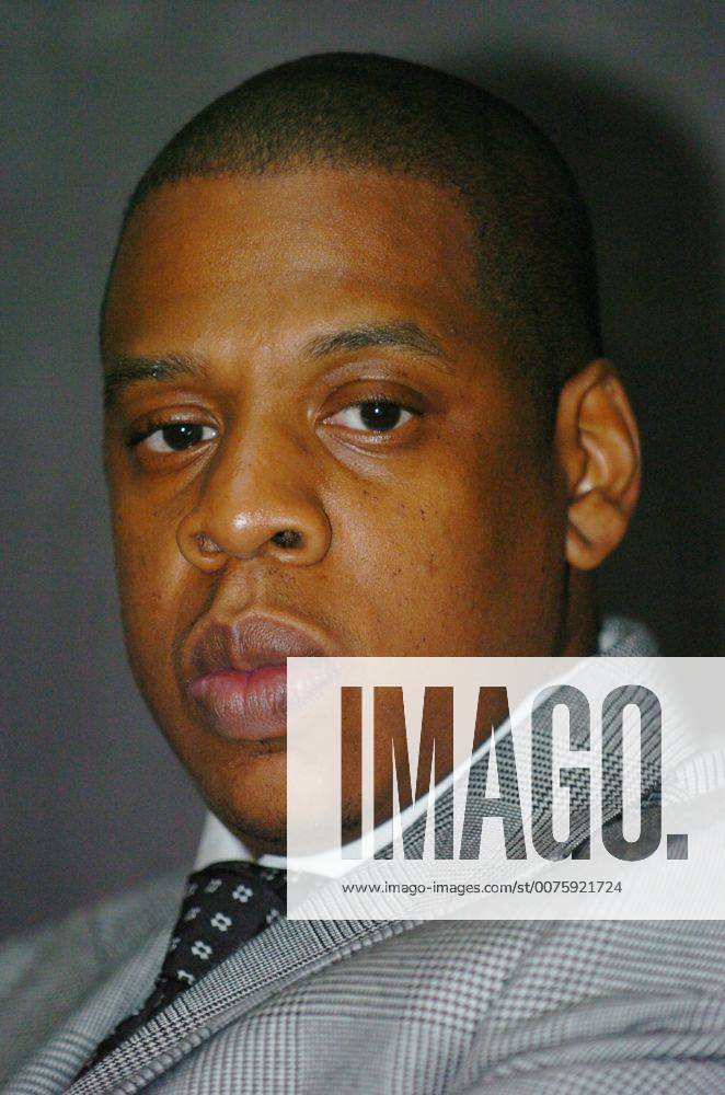 Jan 18, 2007; Brooklyn, NY, USA; JAY-Z, whose real name is SHAWN CARTER, part owner of the NJ Nets looks on as Barclays, a global financial services company, and the Nets, of the National Basketball Association, announce a multi-faceted marketing partnership that includes the 20-year naming rights to the Barclays Center, the planned centerpiece of the Atlantic Yards development in Brooklyn at the Brooklyn Museum of Art in Brooklyn. Mandatory - ZUMAb09_ 20070118_bry_b09_322