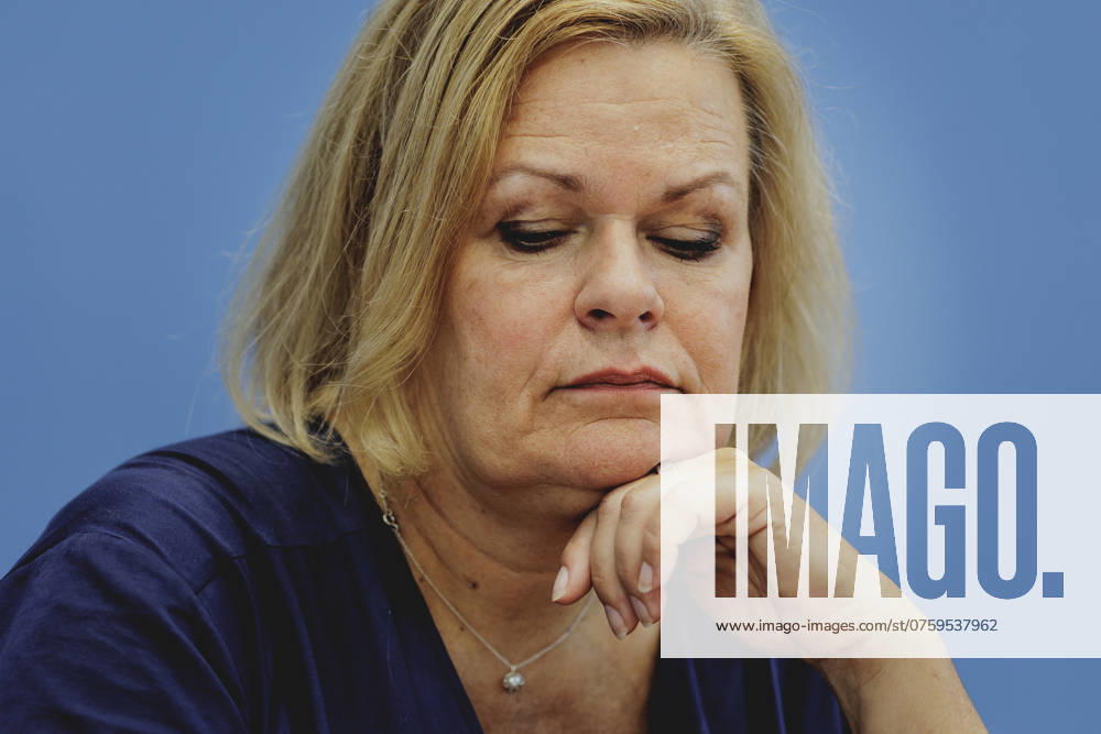 Nancy Faeser (SPD), Bundesministerin fuer Inneres und Heimat, aufgenommen im Rahmen der Pressekonferenz zum Bundeslagebild zur Organisierten Kriminalitaet 2023. Berlin, 05.09.2024. Berlin Deutschland