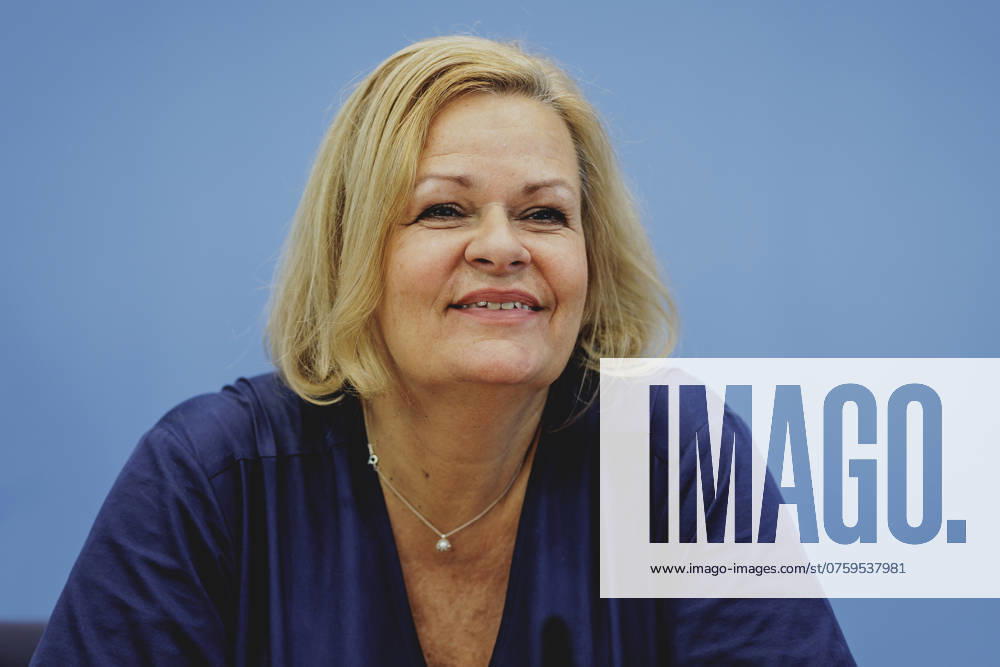 Nancy Faeser (SPD), Bundesministerin fuer Inneres und Heimat, aufgenommen im Rahmen der Pressekonferenz zum Bundeslagebild zur Organisierten Kriminalitaet 2023. Berlin, 05.09.2024. Berlin Deutschland