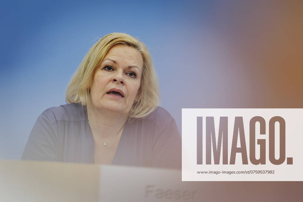 Nancy Faeser (SPD), Bundesministerin fuer Inneres und Heimat, aufgenommen im Rahmen der Pressekonferenz zum Bundeslagebild zur Organisierten Kriminalitaet 2023. Berlin, 05.09.2024. Berlin Deutschland