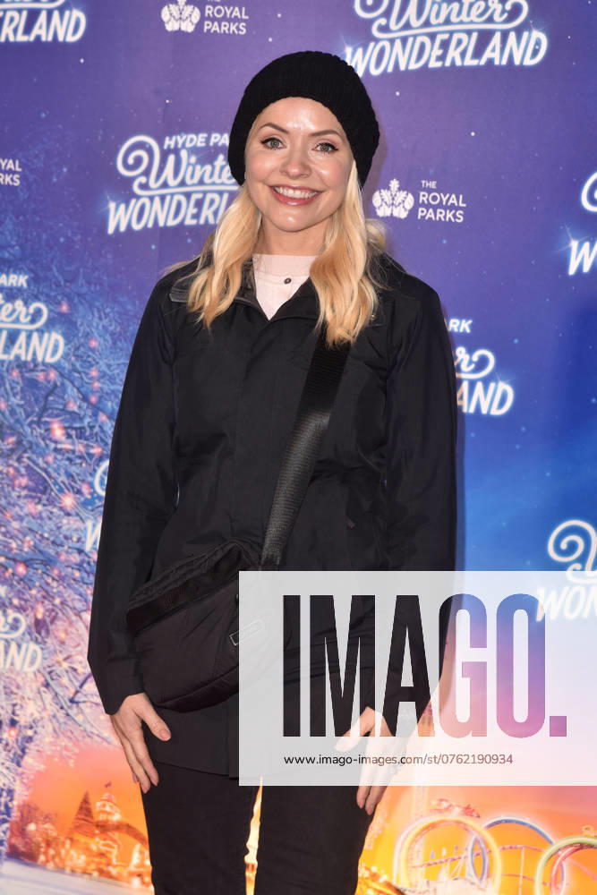 Holly Willoughby attends the Hyde Park Winter Wonderland Preview Night 2022 in London, England. UK. Thursday 17th November 2022. -
