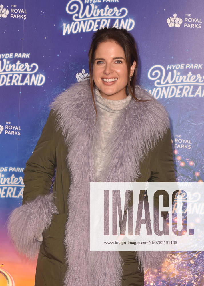 Binky Felstead attends the Hyde Park Winter Wonderland Preview Night 2022 in London, England. UK. Thursday 17th November 2022. -