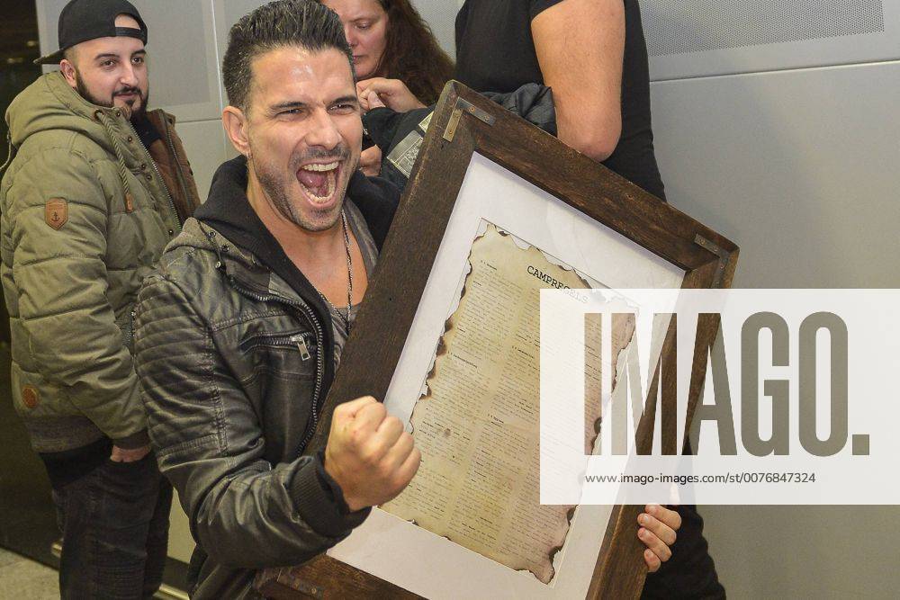 Marc Terenzi bei der Rückkehr aus dem Dschungelcamp 2017 der RTL TV-Show Ich bin ein Star - Holt mich hier raus auf dem Flughafen Frankfurt am Main. Frankfurt, 31.01.2017 Foto:xH.xFuturexImage