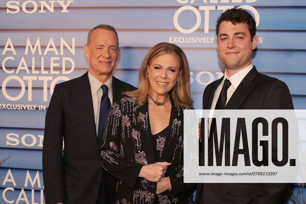 New York Screening Of A Man Called Otto Red carpet special screening of Columbia Pictures A Man Called Otto . -PICTURED: Tom Hanks, Rita Wilson and Truman Hanks -LOCATION: New York USA -DATE: 9 Jan 2023 -CREDIT: Dave Allocca StarPix Startraksphoto.com New York USA