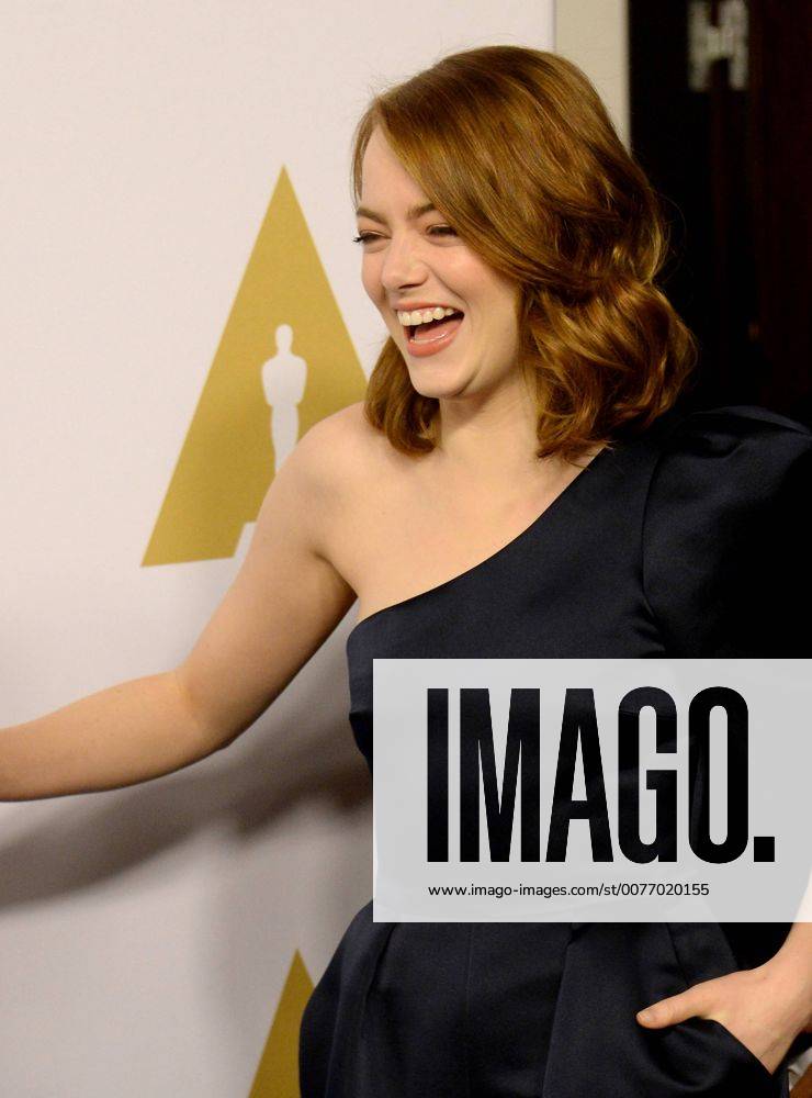 Actress Emma Stone attends the 89th annual Academy Awards Oscar nominees luncheon at the Beverly Hilton Hotel in Beverly Hills, California on February 6, 2017. LAP20170206030 JIMxRUYMEN
