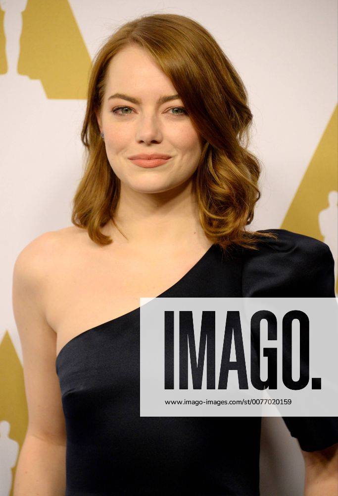Actress Emma Stone attends the 89th annual Academy Awards Oscar nominees luncheon at the Beverly Hilton Hotel in Beverly Hills, California on February 6, 2017. LAP20170206034 JIMxRUYMEN