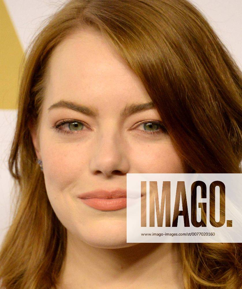 Actress Emma Stone attends the 89th annual Academy Awards Oscar nominees luncheon at the Beverly Hilton Hotel in Beverly Hills, California on February 6, 2017. LAP20170206035 JIMxRUYMEN