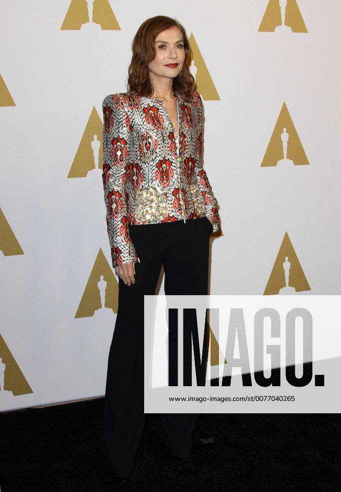 Beverly Hills, CA, United States - 6 February 2017 - Los Angeles, California - Isabelle Huppert... 89th Oscars Nominees Luncheon held in the Grand Ballroom at the Beverly Hilton Hotel in Beverly Hills. Photo Credit: AdMedia Beverly Hills United States - ZUMAa123 20170206_zaa_a123_009