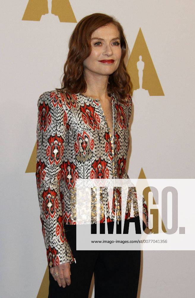 Beverly Hills, CA, United States - 6 February 2017 - Los Angeles, California - Isabelle Huppert... 89th Oscars Nominees Luncheon held in the Grand Ballroom at the Beverly Hilton Hotel in Beverly Hills. Photo Credit: AdMedia Beverly Hills United States - ZUMAa123 20170206_zaa_a123_034
