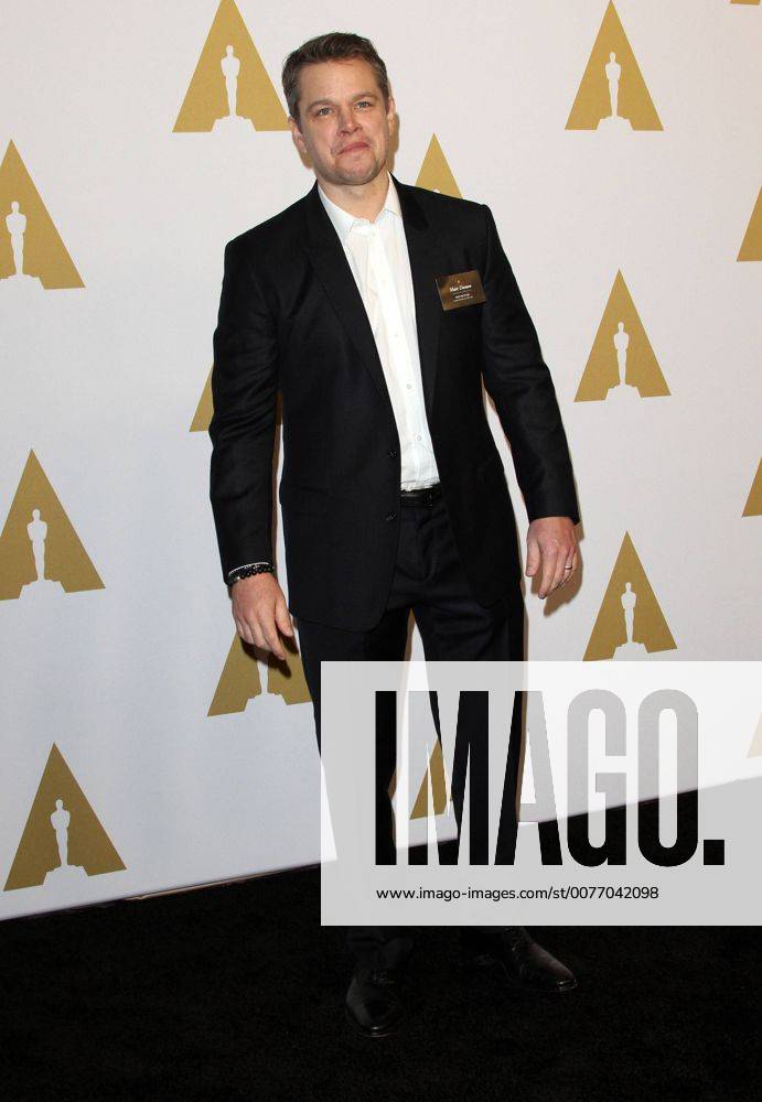 Beverly Hills, CA, United States - 6 February 2017 - Los Angeles, California - Matt Damon... 89th Oscars Nominees Luncheon held in the Grand Ballroom at the Beverly Hilton Hotel in Beverly Hills. Photo Credit: AdMedia Beverly Hills United States - ZUMAa123 20170206_zaa_a123_082