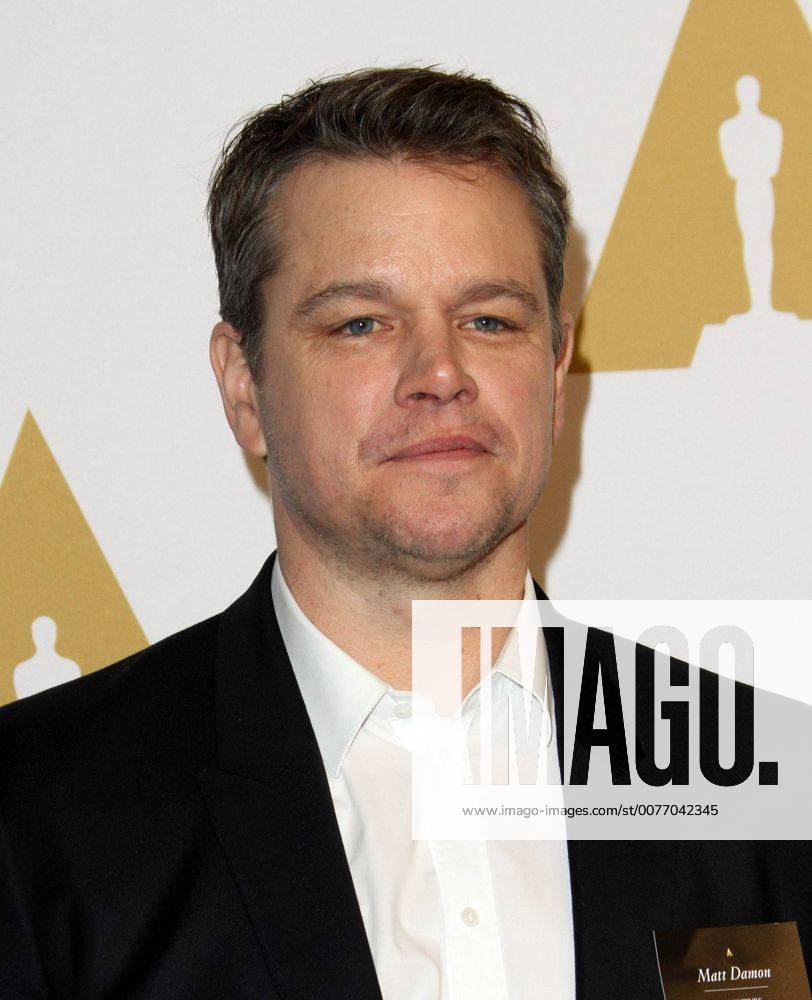 Beverly Hills, CA, United States - 6 February 2017 - Los Angeles, California - Matt Damon... 89th Oscars Nominees Luncheon held in the Grand Ballroom at the Beverly Hilton Hotel in Beverly Hills. Photo Credit: AdMedia Beverly Hills United States - ZUMAa123 20170206_zaa_a123_094