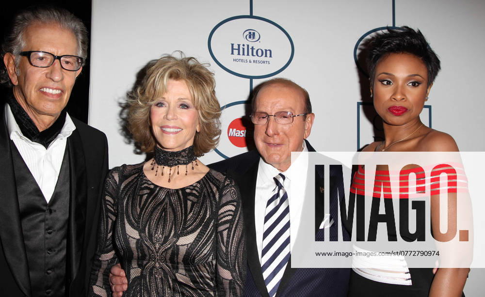 Clive Davis And The Recording Academy Annual Pre-GRAMMY Gala 25 January 2014 - Beverly Hills, California - Richard Perry, Jane Fonda, Clive Davis, Jennifer Hudson. Clive Davis And The Recording Academy Annual Pre-GRAMMY Gala held at The Beverly Hilton Hotel. Photo Credit: Kevan Brooks AdMedia Beverly Hills CA United States