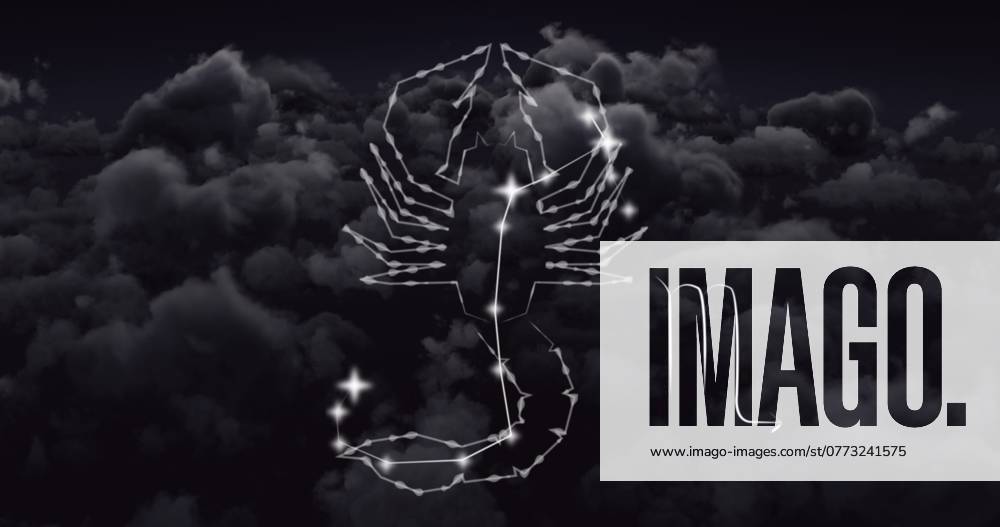 Image of scorpio star sign over clouds in sky in background. Astrology, horoscope and zodiac concept digitally generated image. , 22.03.2023, 5157910.jpg , Scorpio,star sign,clouds,sky,astrology,horoscope,zodiac,concept,digitally generated,background,celestial,astrological,sign,mystic,cosmic,heavens,thematic,esoteric,symbolism,prediction,Scorpio symbol,astro sign,zodiacal,cosmic pattern,celestial imagery,astrological signs,mysticism,astro phenomena,zodiac signs,astrological phenomena,Scorpio traits,zodiac patterns,astrological patterns,cosmic symbols,Scorpio characteristics,zodiac symbolism,mystic symbols,horoscopic,esoteric symbols,zodiac imagery,astrology concepts,astrological symbolism,celestial patterns,cosmic imagery,zodiac characteris