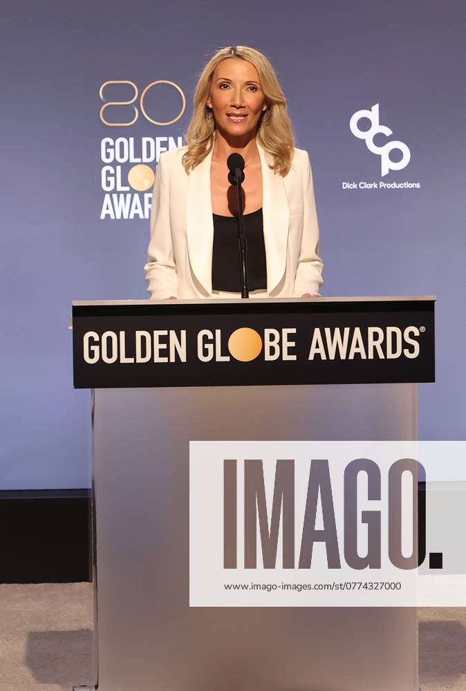 80th Annual Golden Globe Awards Nominations 12 December 2022 -Beverly Hills, California - Helen Hoehne, 80th Annual Golden Globe Awards Nominations held at The Beverly Hilton in Beverly Hills. Photo Credit: AdMedia Beverly Hills CA United States
