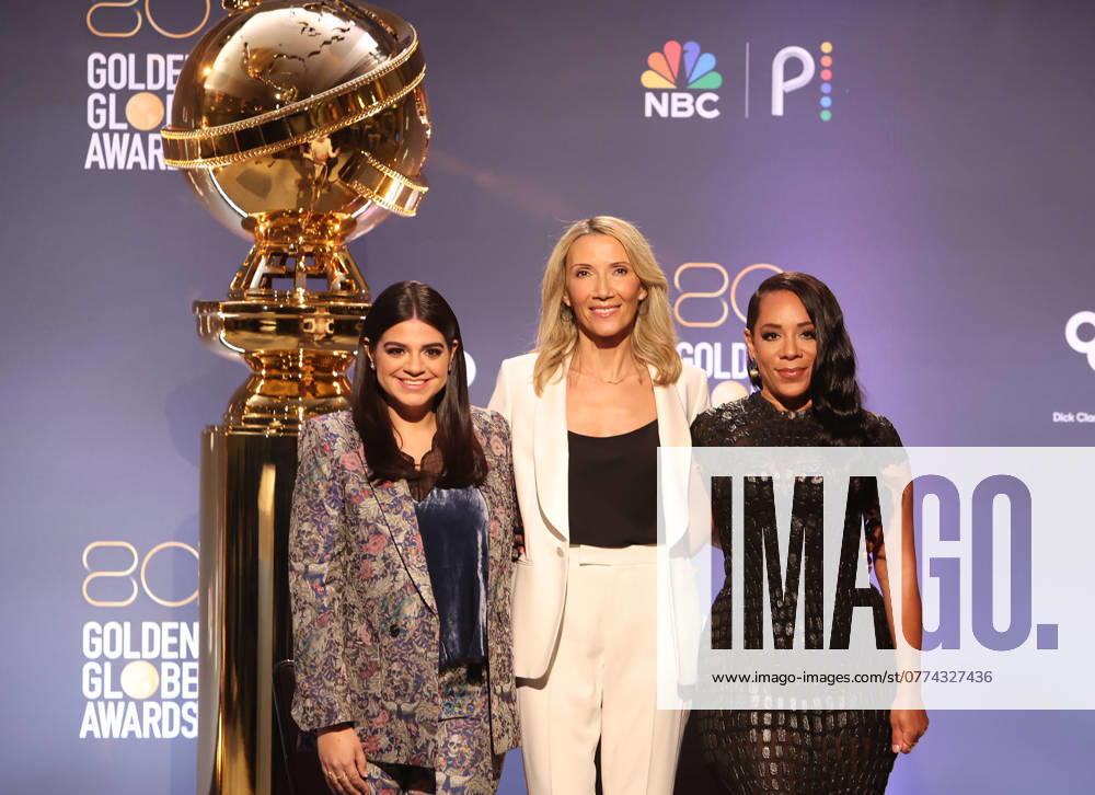 80th Annual Golden Globe Awards Nominations 12 December 2022 -Beverly Hills, California - Helen Hoehne, Mayan Lopez, Selenis Leyva. 80th Annual Golden Globe Awards Nominations held at The Beverly Hilton in Beverly Hills. Photo Credit: AdMedia Beverly Hills CA United States