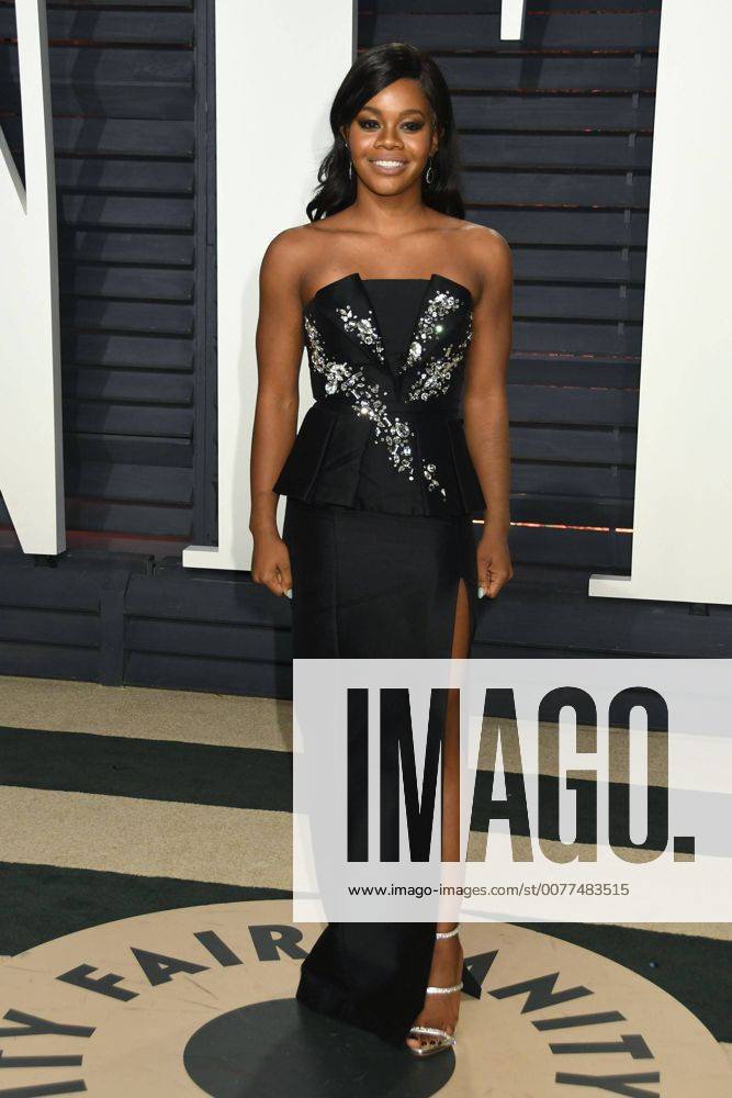 Beverly Hills, CA, United States - 26 February 2017 - Beverly Hills, California - Gabby Douglas. 2017 Vanity Fair Oscar Party held at the Wallis Annenberg Center. Photo Credit: AdMedia Beverly Hills United States - ZUMAa123 20170226_zaa_a123_1580