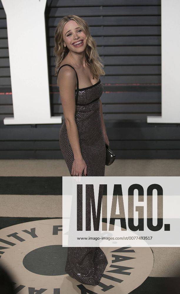 Beverly Hills, California, U.S - Halston Sage on the red carpet at the 2017 Vanity Fair Oscar Party held at the Wallis Annenberg Center in Beverly Hills, California, Sunday February 26, 2017. JAVIER ROJAS PI Beverly Hills U.S. - ZUMAp124 20170227_zaa_p124_131