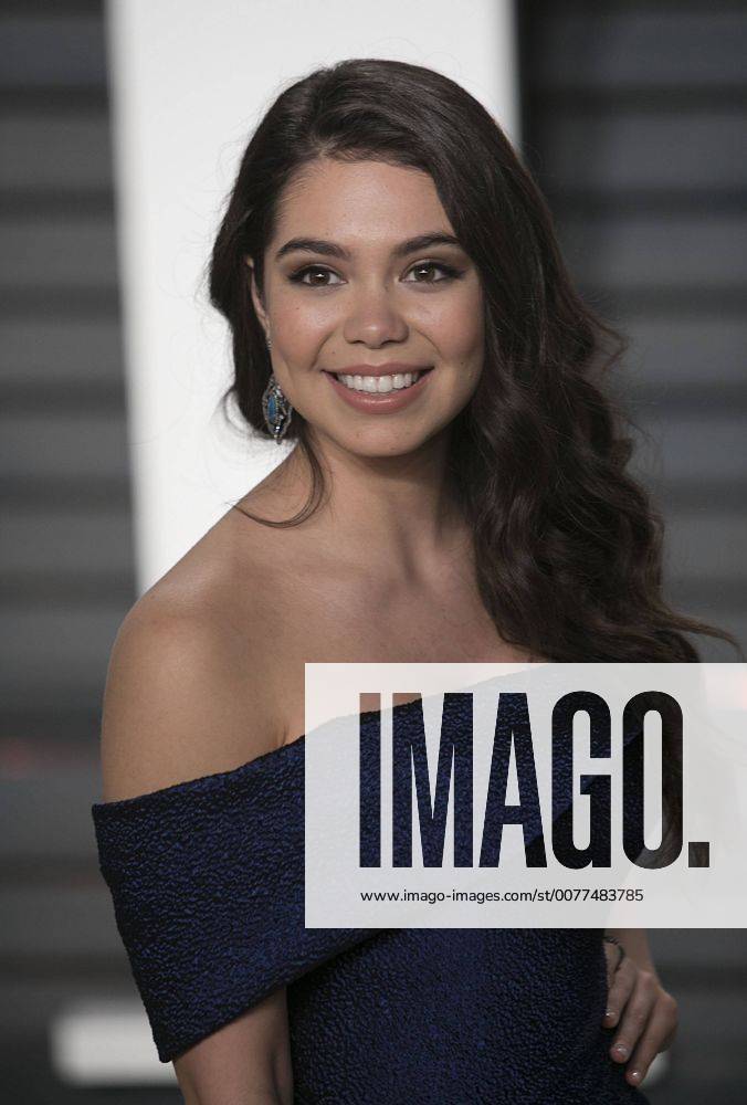 Beverly Hills, California, U.S - Auli i Cravalho on the red carpet at the 2017 Vanity Fair Oscar Party held at the Wallis Annenberg Center in Beverly Hills, California, Sunday February 26, 2017. JAVIER ROJAS PI Beverly Hills U.S. - ZUMAp124 20170227_zaa_p124_165