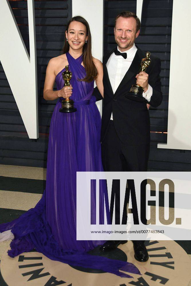 Beverly Hills, CA, United States - 26 February 2017 - Beverly Hills, California - Joanna Natasegara, Orlando von Einsiedel. 2017 Vanity Fair Oscar Party held at the Wallis Annenberg Center. Photo Credit: AdMedia Beverly Hills United States - ZUMAa123 20170227_zaa_a123_977