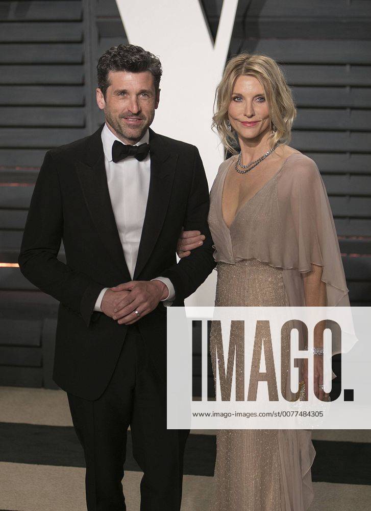 Beverly Hills, California, U.S - Patrick Dempsey & Jillian Dempsey on the red carpet at the 2017 Vanity Fair Oscar Party held at the Wallis Annenberg Center in Beverly Hills, California, Sunday February 26, 2017. JAVIER ROJAS PI Beverly Hills U.S. - ZUMAp124 20170227_zaa_p124_179