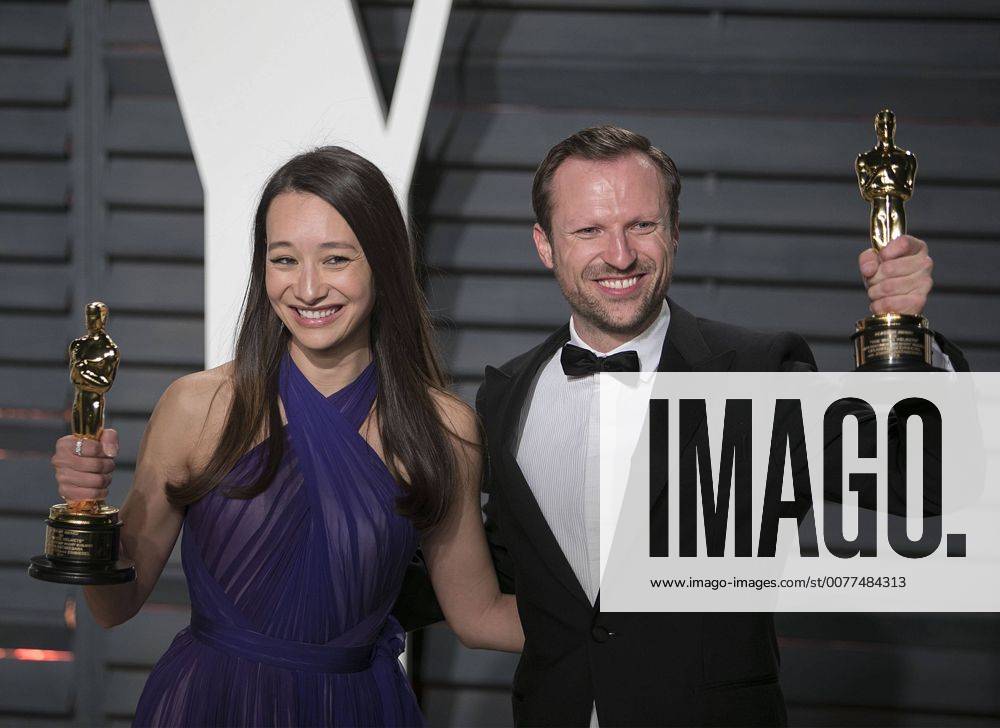 Beverly Hills, California, U.S - Joanna Natasegara & Orlando von Einsiedel on the red carpet at the 2017 Vanity Fair Oscar Party held at the Wallis Annenberg Center in Beverly Hills, California, Sunday February 26, 2017. Beverly Hills U.S. - ZUMAp124 20170227_zaa_p124_170