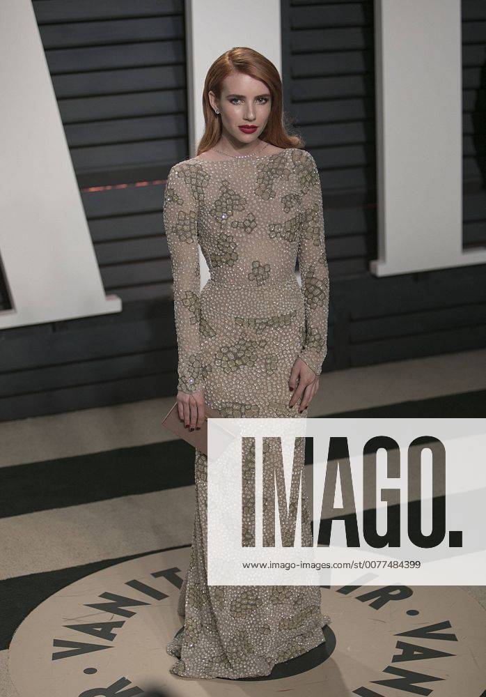 Beverly Hills, California, U.S - Emma Roberts on the red carpet at the 2017 Vanity Fair Oscar Party held at the Wallis Annenberg Center in Beverly Hills, California, Sunday February 26, 2017. Beverly Hills U.S. - ZUMAp124 20170226_zaa_p124_826