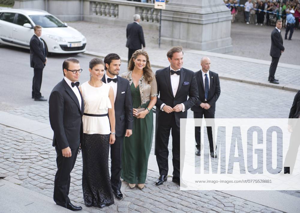 Prins Daniel, kronprinsessan Victoria, prins Carl Philip, prinsessan Madeleine, Chris O Neill Närvaro vid regeringens middag med anledning av högtidlighallandet av Kungen 40 ar som statschef, Nordiska museet, Stockholm 2013-09-14 (c) WIXTRÖM PETER Aftonbladet IBL Bildbyra * * * EXPRESSEN OUT * * * AFTONBLADET 85326 kungahus Sverige