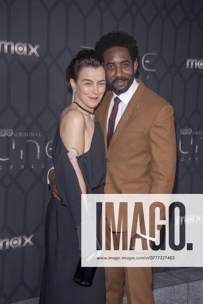 (L-R) Olivia Williams and Rhashan Stone attend the world premiere of HBO s Dune: Prophecy at Jazz at Lincoln Center on October 30, 2024 in New York City. New York United States - ZUMAs197 20241030_aaa_s197_410