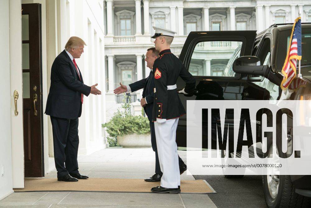 Washington, District Of Columbia, District of Columbia, U.S - March 30, 2017 - Washington, D.C., U.S. - U.S President Donald Trump meets with Prime Minister Lars Lokke Rasmussen of Denmark at the West Wing of the White House in Washington D.C. Washington, District Of Columbia U.S. - ZUMAc206 20170330_zap_c206_001