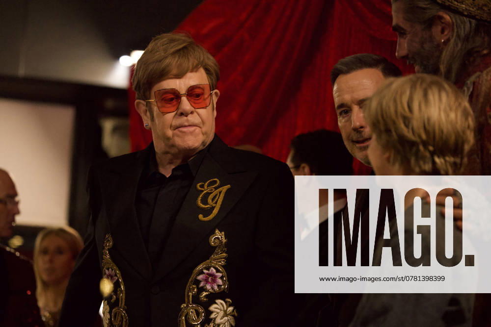 Royal Variety Performance 2024 London, UK. Elton John, David Furnish, Simon Lipkin and Jack Philpott at the Royal Variety Performance 2024. Royal Albert Hall. 22nd November 2024. LMK430-S221124-001 Anfisa Polyushkevych Landmark Media
