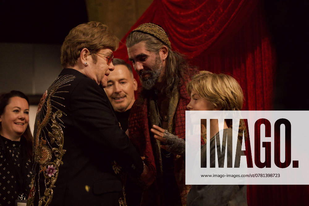 Royal Variety Performance 2024 London, UK. Elton John, David Furnish, Simon Lipkin and Jack Philpott at the Royal Variety Performance 2024. Royal Albert Hall. 22nd November 2024. LMK430-S221124-001 Anfisa Polyushkevych Landmark Media
