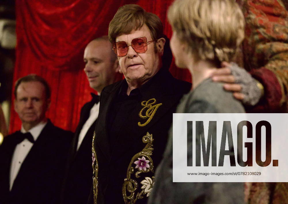 Royal Variety Performance 2024 London, UK. Elton John and Jack Philpott at the Royal Variety Performance 2024. Royal Albert Hall. 22nd November 2024. LMK430-S241124-001 Anfisa Polyushkevych Landmark Media