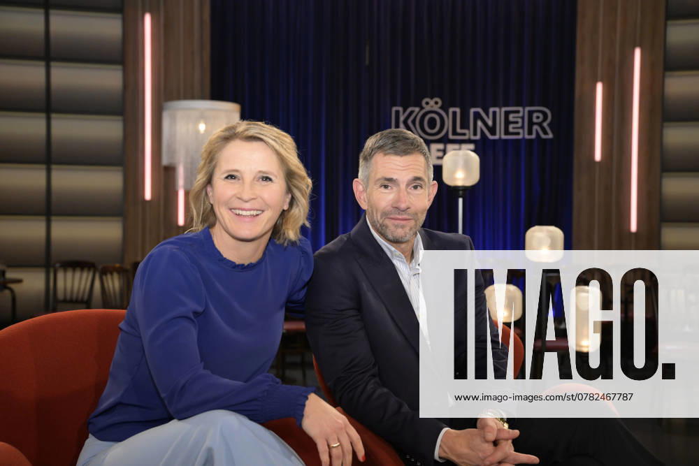 Von links: Susan LINK, Moderatorin, Micky BEISENHERZ, Moderator, zu Gast in der Sendung ,,Koelner Treff,, im WDR Fernsehen, 29.11.2024. Â
