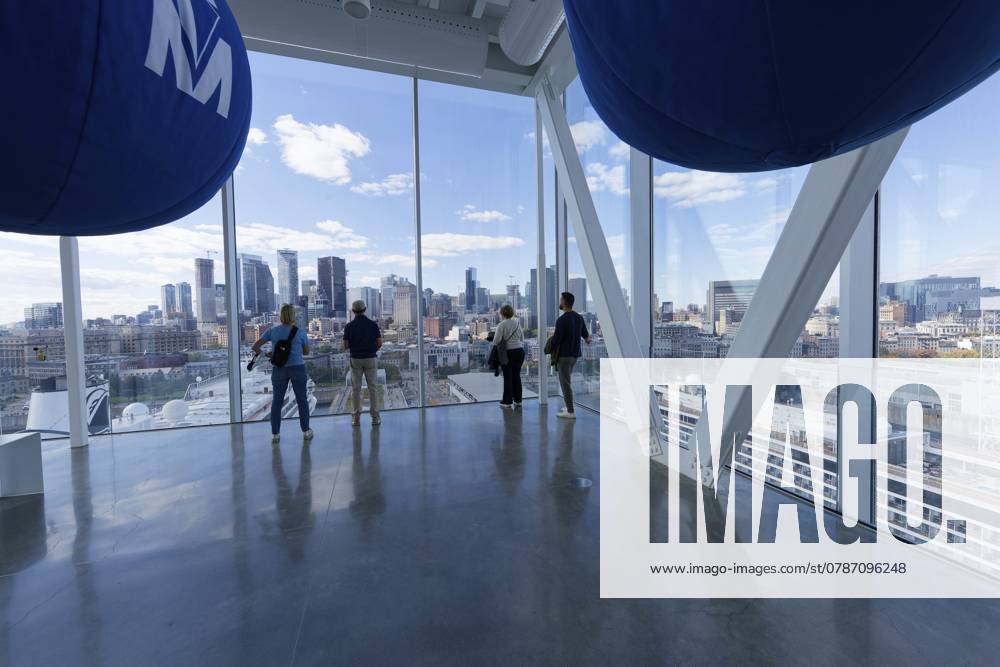 Innenansicht des Aussichtsturms, Montreal, Provinz Quebec, Kanada, Nordamerika Interior view of the observation tower, Montreal, Province of Quebec, Canada, North America