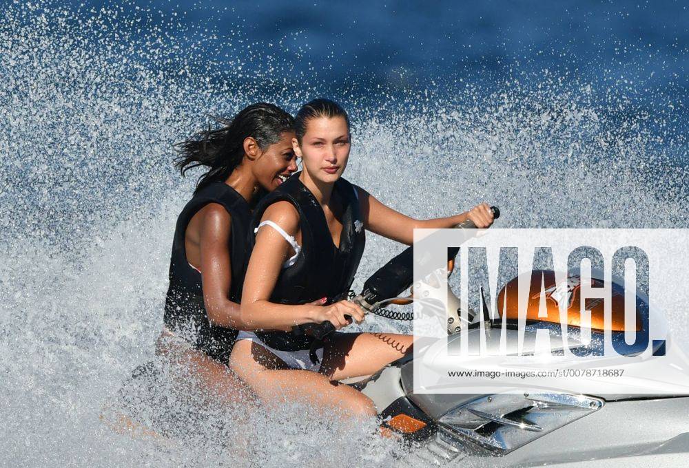 Apart from 70th Cannes Film Festival - Bella Hadid enjoys a ride on a jet ski with a friend Bella Hadid Cannes France 519220