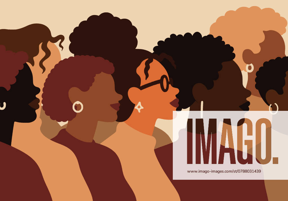 Group of African women against beige background property released, ABSF00791