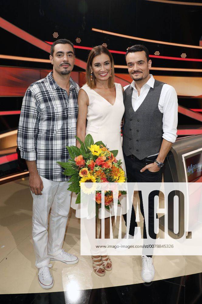 Leonardo Vizeu Berenhauser Borba, Giovanni Zarrella mit Ehefrau Jana Ina Zarrella bei der Aufzeichnung der Quizshow Paarduell XXL im nobeo Studio 1. Köln-Hürth, 30.05.2017 Foto:xC.xFuturexImage