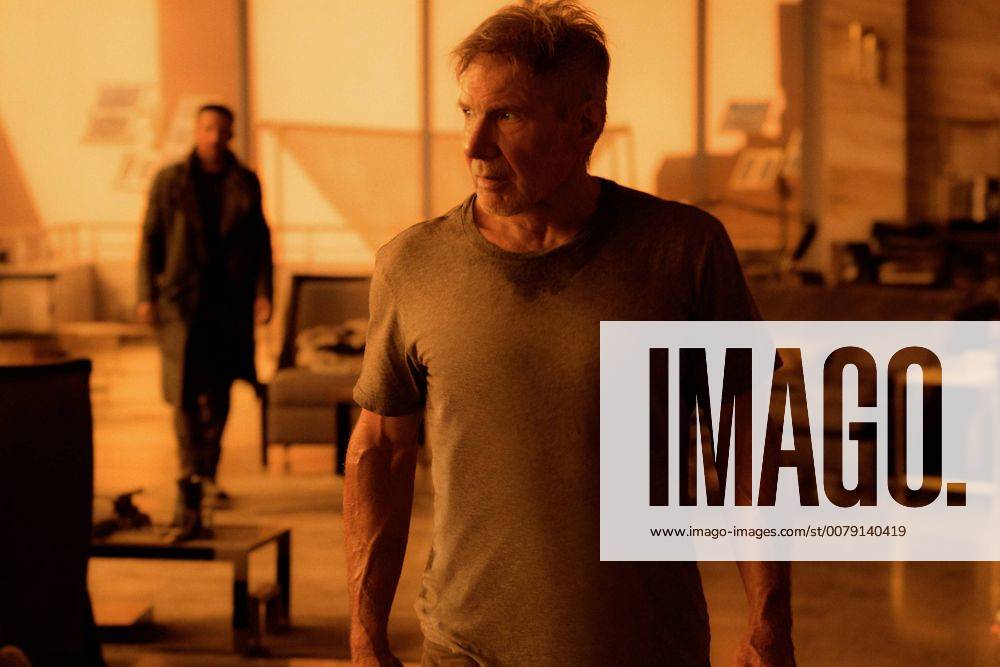 RELEASE DATE: October 6, 2017 TITLE: Blade Runner 2049 STUDIO: DIRECTOR: Denis Villeneuve PLOT: Thirty years after the events of the first film, a new blade runner, LAPD Officer K (Ryan Gosling), unearths a long-buried secret that has the potential to plunge what s left of society into chaos. K s discovery leads him on a quest to find Rick Deckard (Harrison Ford), a former LAPD blade runner who has been missing for 30 years STARRING: Ryan Gosling as K and Harrison Ford as Rick Deckardt. (Credit: Entertainment Pictures ZUMAPRESS.com) Budapest Hungary - ZUMAg90_ 20170331_shx_g90_668