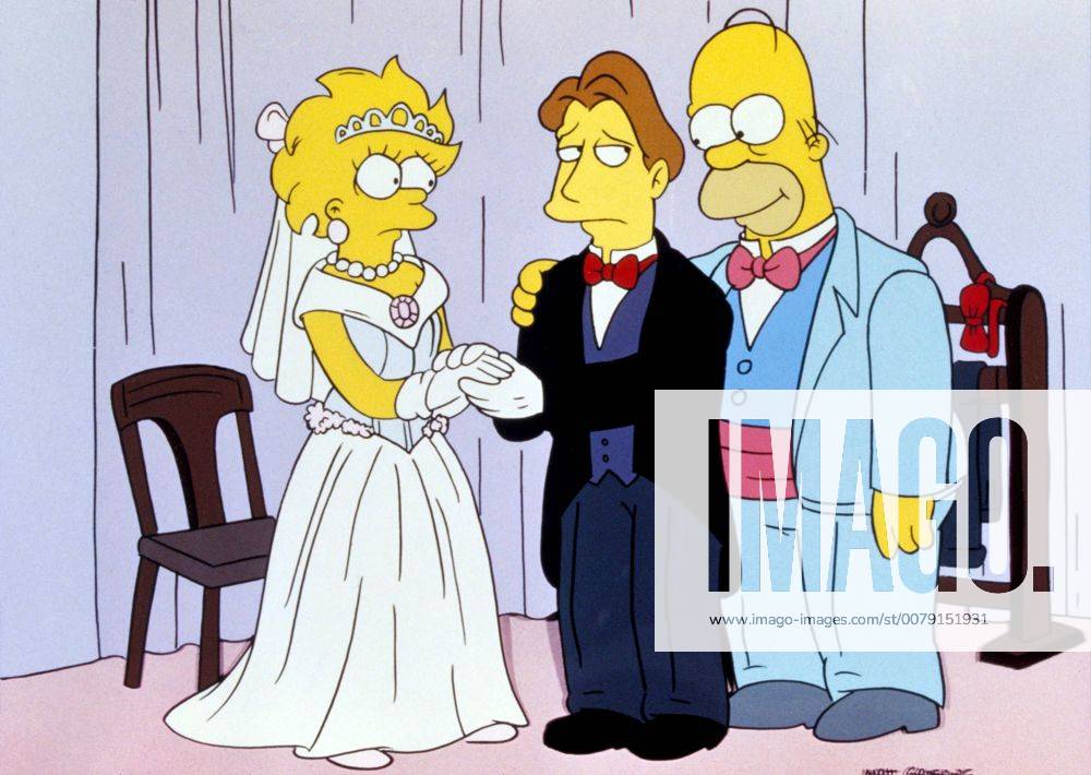 Film Still from The Simpsons (Episode - Lisa s Wedding) Lisa Simpson, Hugh Parkfield, Homer Simpson 1995 30772_002