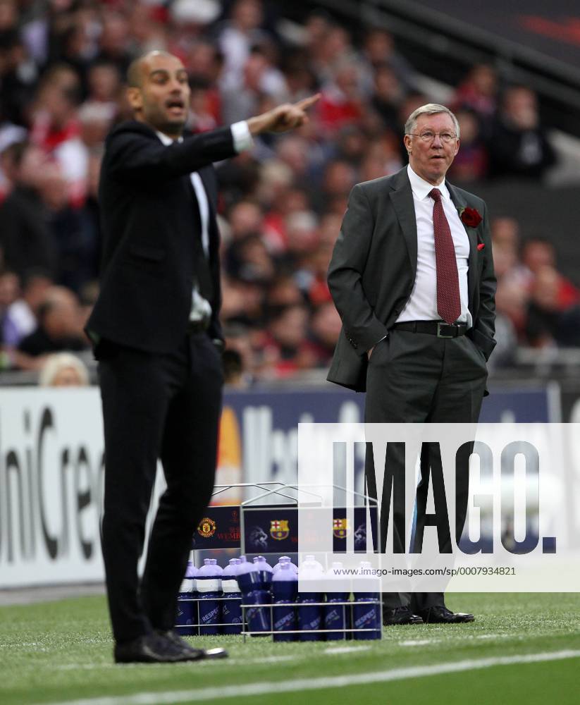 Manchester Uniteds Sir Alex Ferguson looks on UEFA Champions League Final Manchester United v Barcelona 28th May, 2011 .