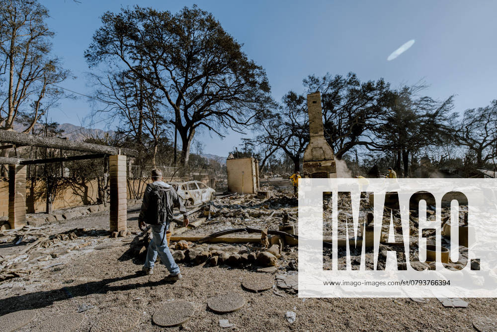 Altadena California January 10 A man surveys the charred remains of his home, destroyed in the Eaton Fire, on Jan. 8. The house, built in 1902 and owned by his family for generations, was slated for a remodel to pass down to the next generation. Now, with the fires devastation, he is uncertain if he will rebuild or return to the property. The Eaton Fire, fueled by Santa Ana winds, has burnt over 13,000 acres and has destroyed over 5,000 homes and businesses. Altadena California United States