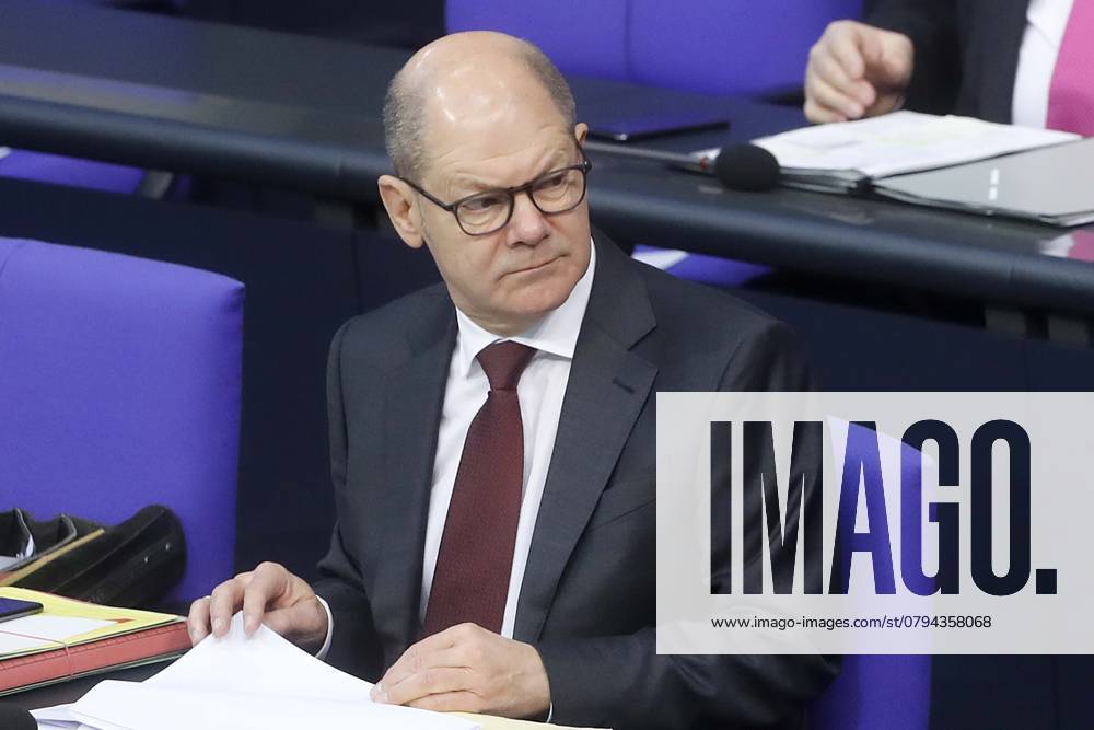 Bundesfinanzminister Olaf Scholz, SPD, in der 197. Sitzung des Deutscher Bundestag, Haushaltberatungen, Berlin Deutschland, Germany