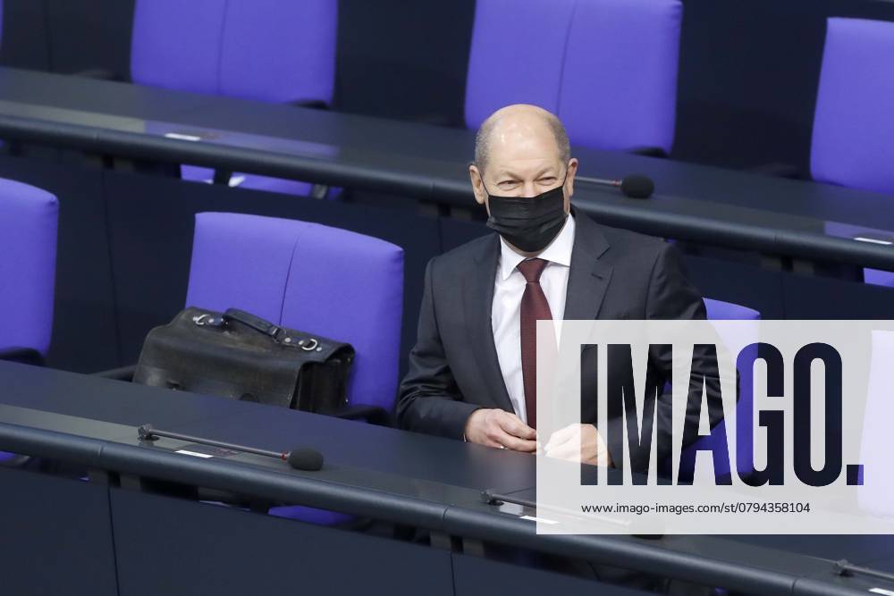 Bundesfinanzminister Olaf Scholz, SPD, in der 197. Sitzung des Deutscher Bundestag, Haushaltberatungen, Berlin Deutschland, Germany